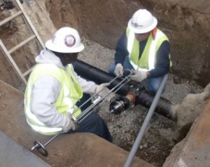 Measuring flow in large pipes with an insertion magnetic sensor